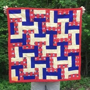 NWT. Hand Crafted Baseball Monkeys Quilt!